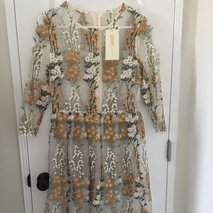 NEW Metisu Floral Dress (See Through)